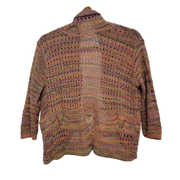 VTG Y2K 90s Shrug Cardigan Mulitcolor One Size - Picture 2 of 7